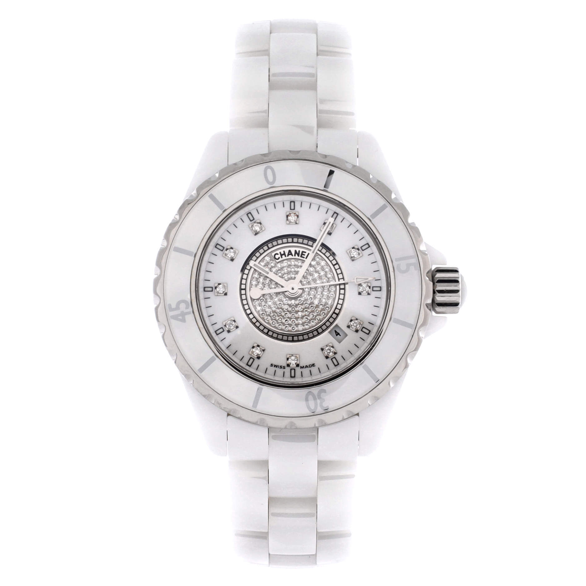 Chanel 38 J12 Pave Automatic Watch